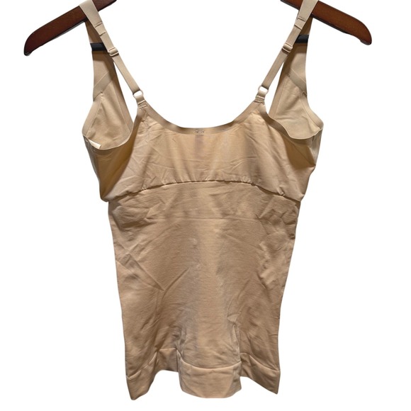 Spanx Tank Top Bodysuit Shapewear Beige Smoothing Layering L/G Large‎ - Picture 4 of 4